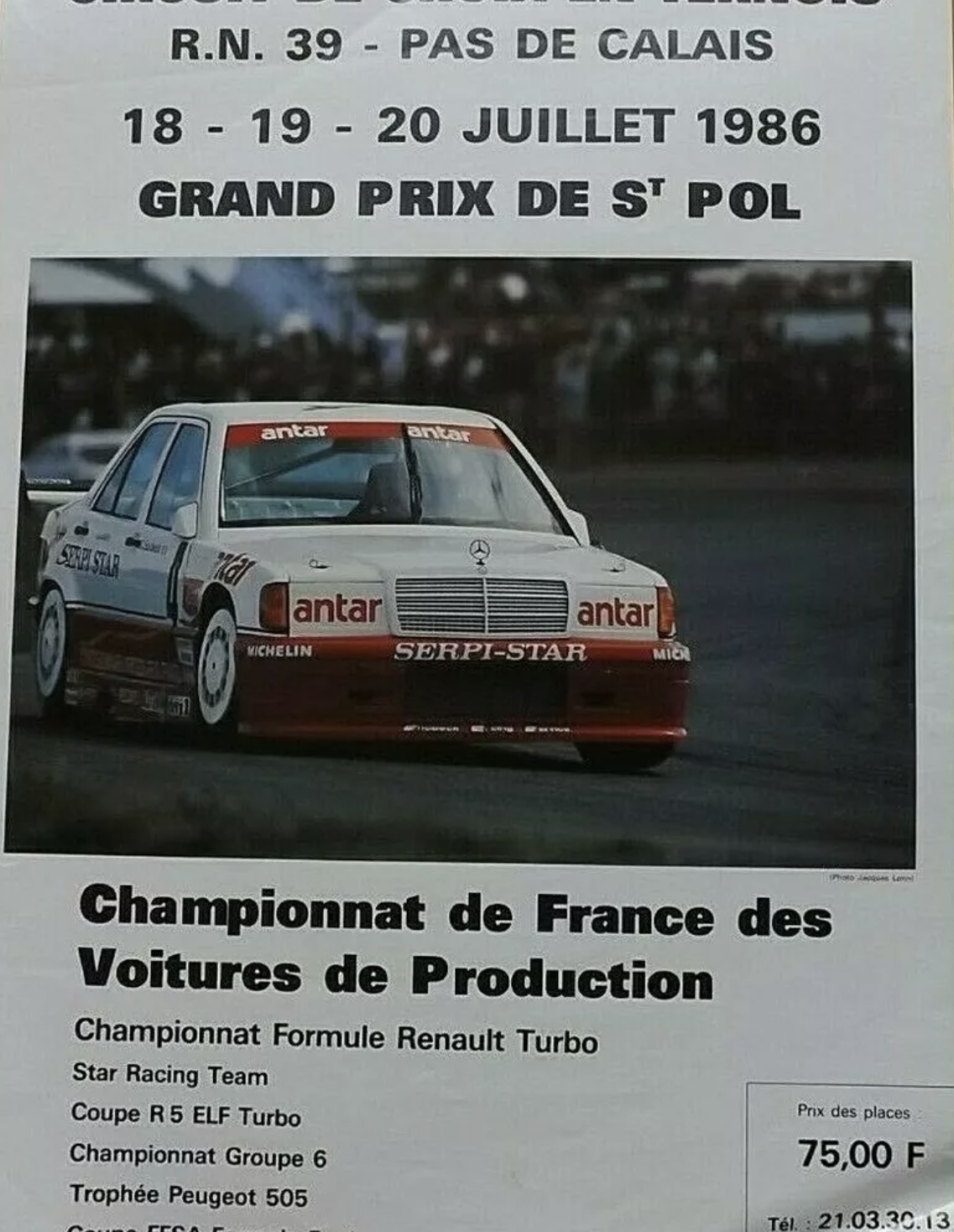 Affiche d’époque / Circuit de Croix en Ternois