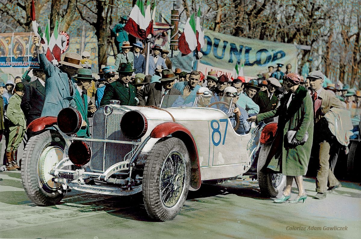 La victoire lors des Mille Miglia