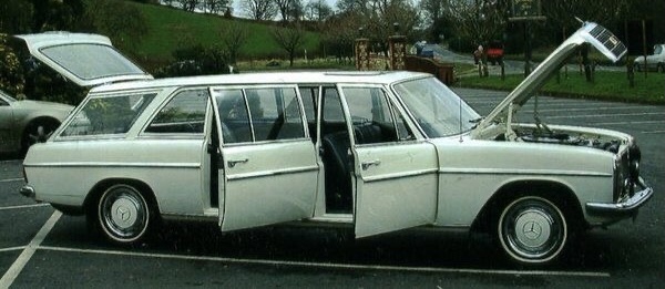 Une W115 en break avec portes arrières rallongées 