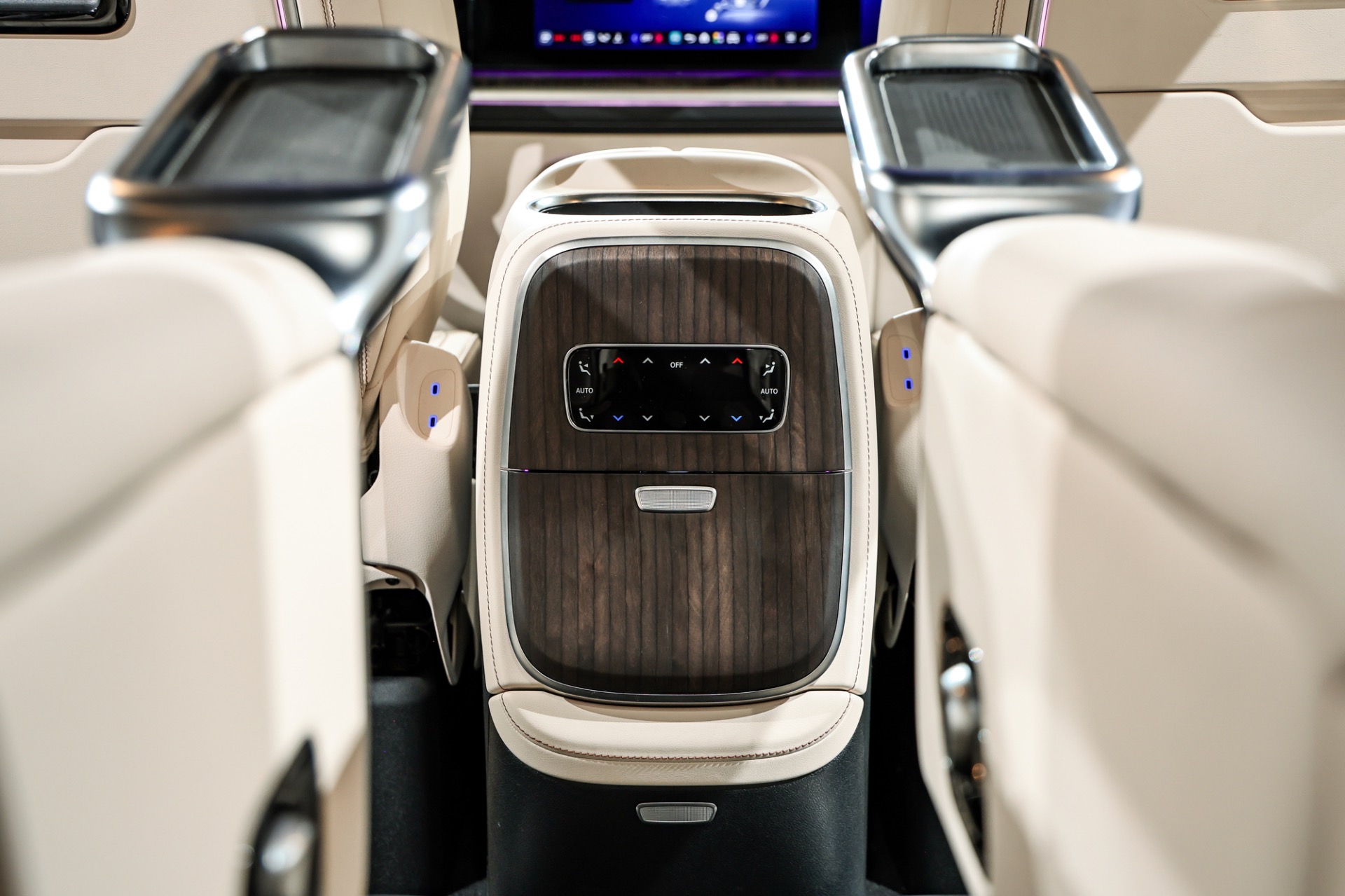 Les places arrières avec télécommandes séparées pour l’écran de 30 pouces 