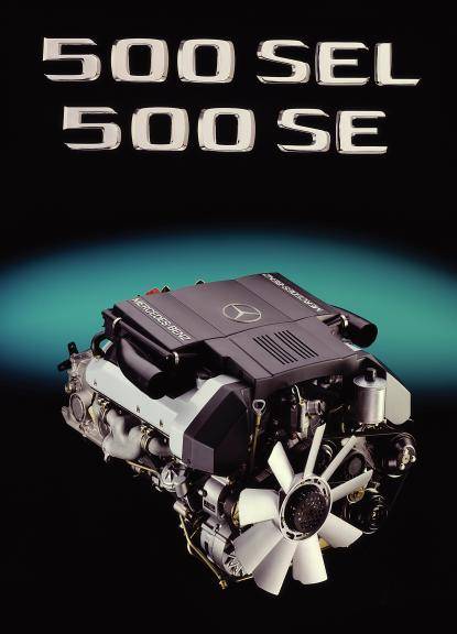 Le V8 qui équipe les 500 SE / SEL